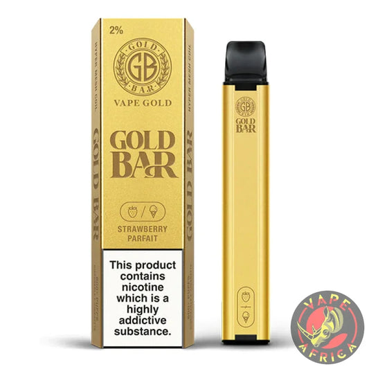 Gold Bar Disposable Vape - Strawberry Parfait