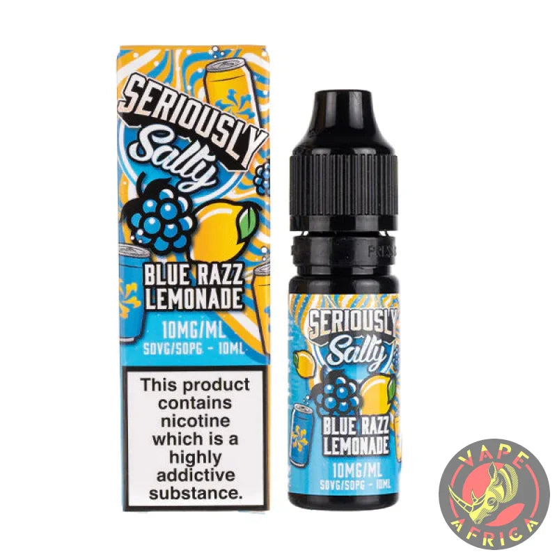 Seriously Salty Soda Blue Razz Lemoande