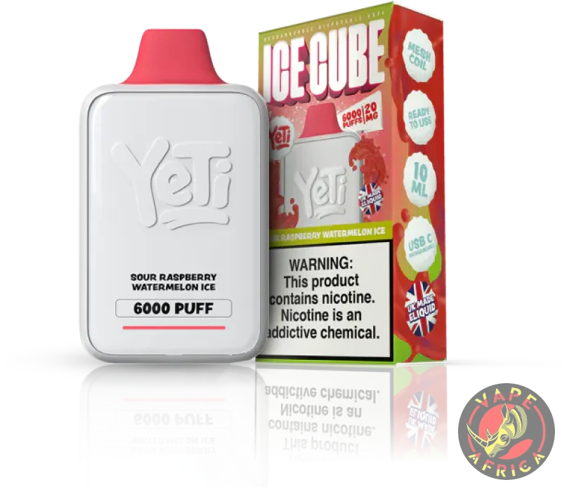 Yeti Ice Cube 6000 Puff - Sour Raspberry Watermelon