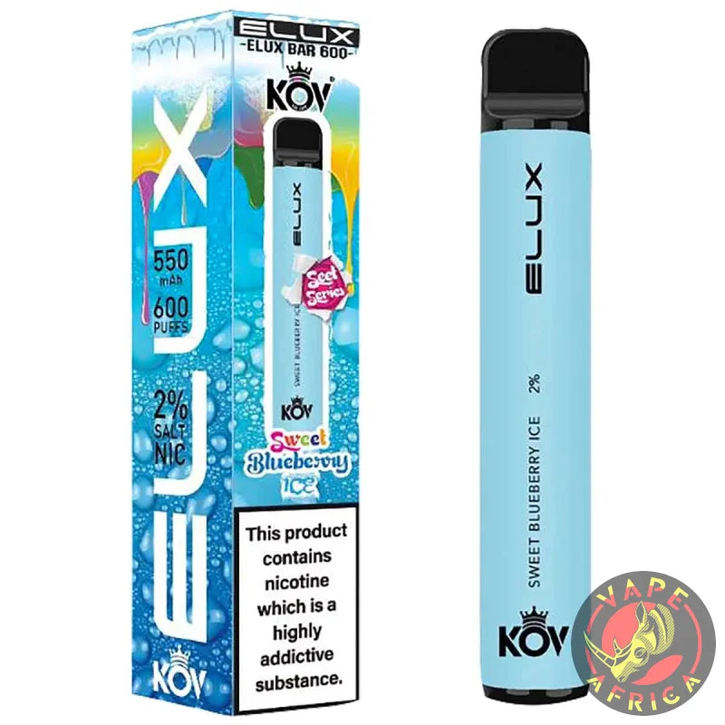 Elux Bar 600 Puffs Sweet Series Disposable Vape Device Sweet Blueberry Ice
