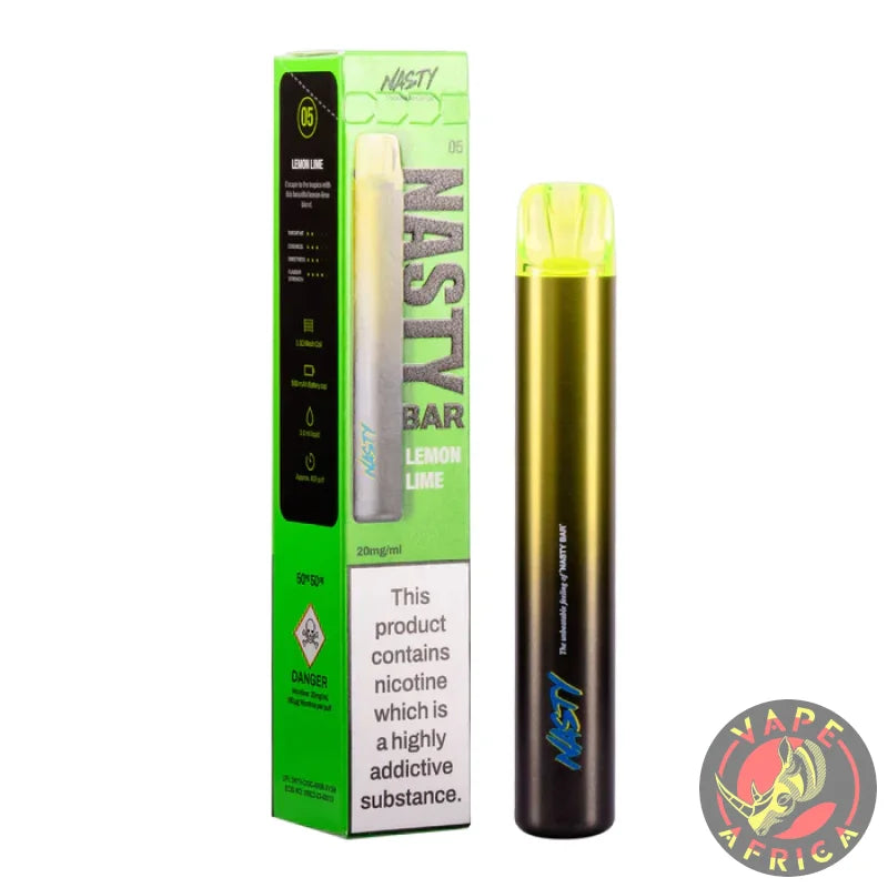 Nasty Bar Dx2 Disposable Vape Device - Lemon Lime