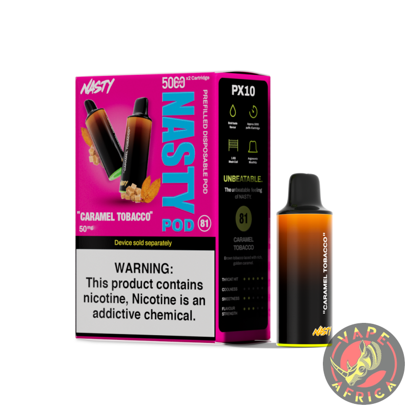 Nasty Pod 5000 *1 – Caramel Tobacco 50Mg