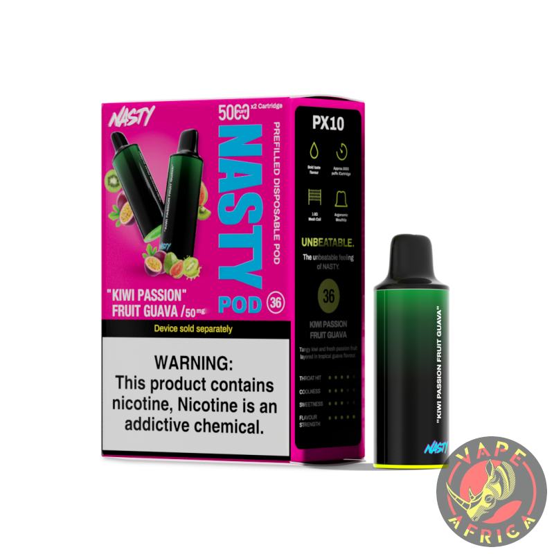 Nasty Pod 5000 *1 – Kiwi Passion Fruit Guava 50Mg