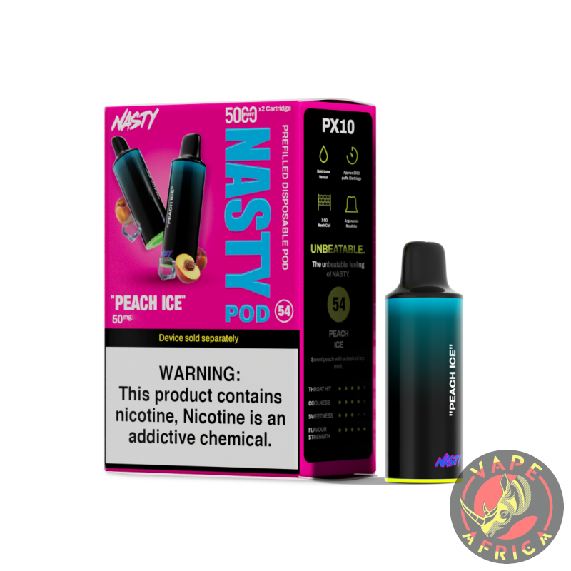 Nasty Pod 5000 *1 – Peach Ice 50Mg