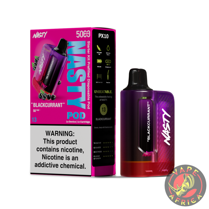 Nasty Pod Starter Kit – Blackcurrent 50 Mg