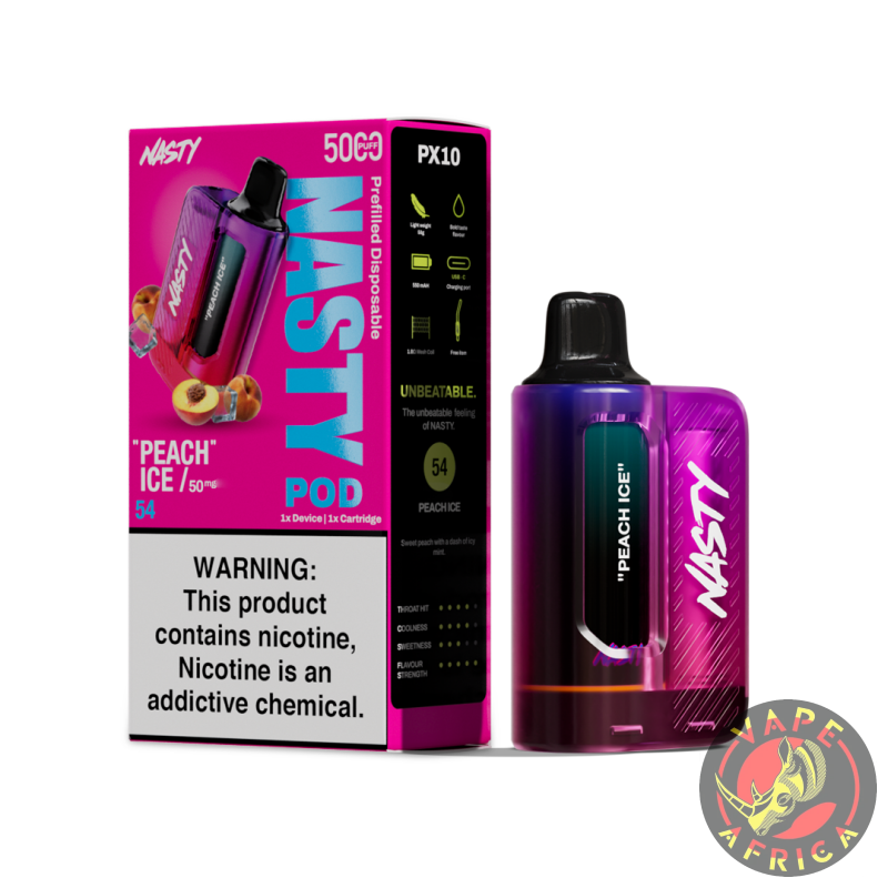 Nasty Pod Starter Kit – Peach Ice 50 Mg