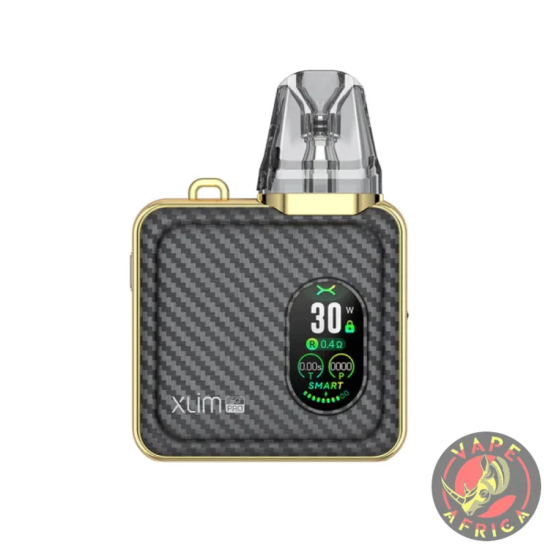 Oxva Xlim Sq Pro Pod Kit - Gold Carbon Fibre