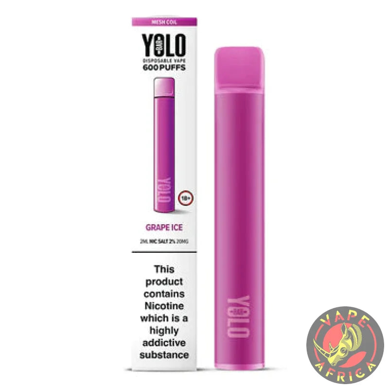 Yolo Bar 600 Puffs Grape Ice