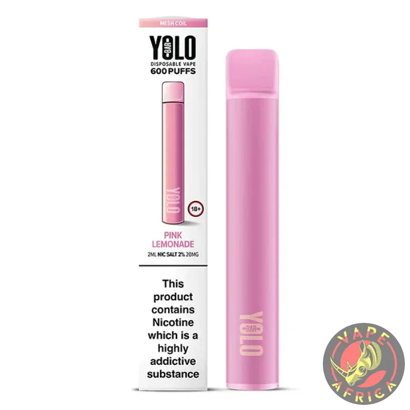 Yolo Bar 600 Puffs Pink Lemonade